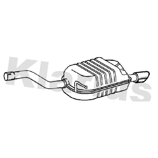 Klarius Box With Tail Pipe Rear VW903H