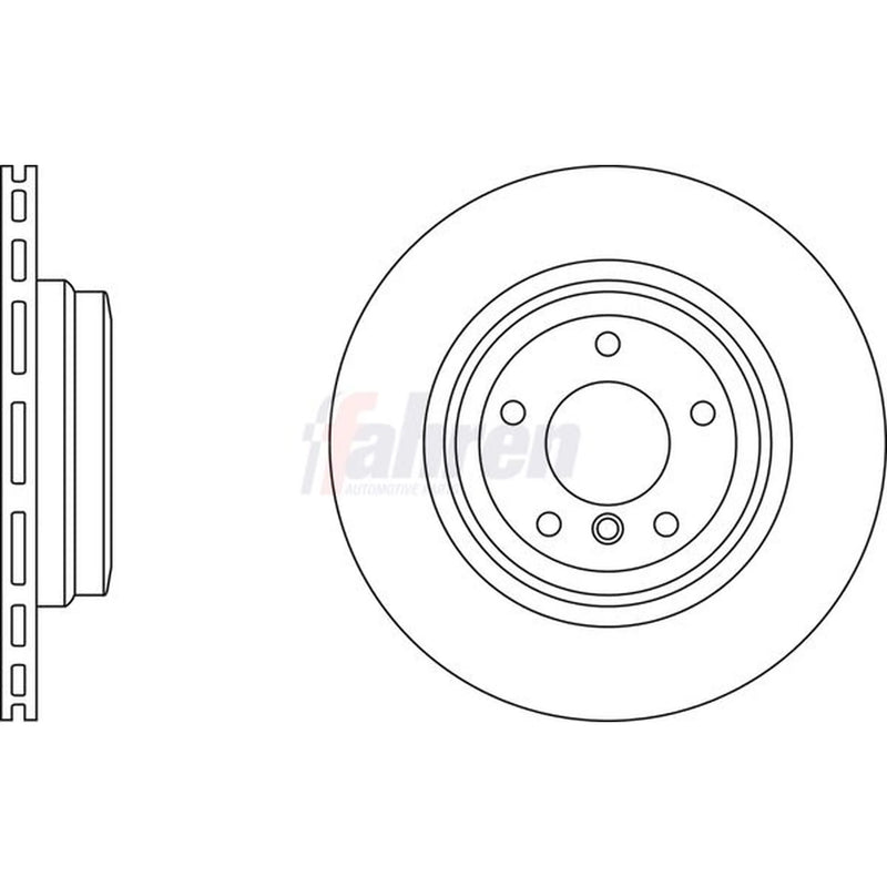 Fahren 2 x Vented Rear Brake Discs FBD6459