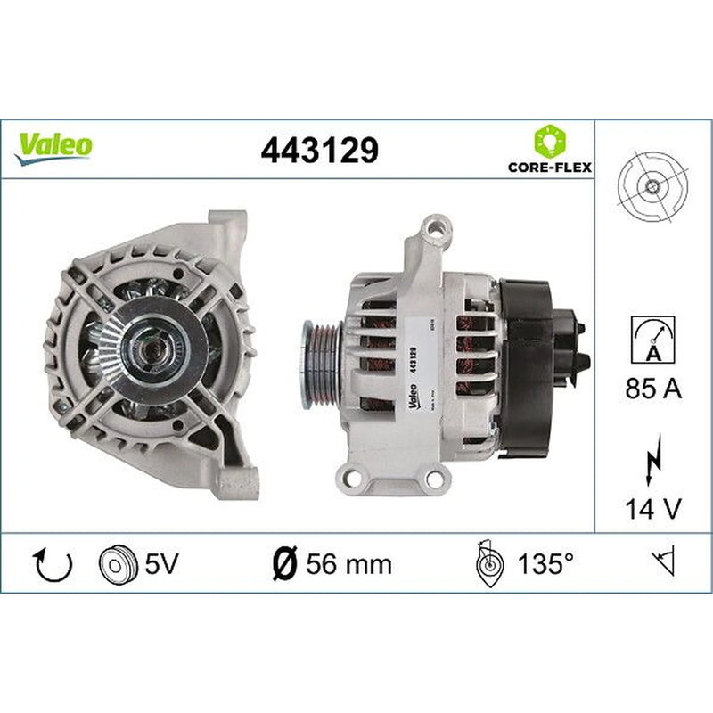 Valeo Car Alternator 12V 443129