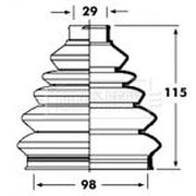 Borg & Beck Drive Shaft Bellow Kit Front Left Polychloroprene (Neop BCB2354R
