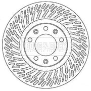 Borg & Beck 2 x Vented Front Brake Discs BBD5352