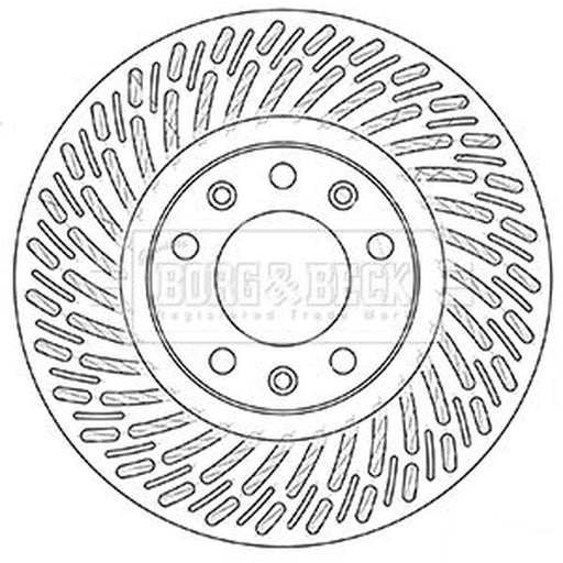 Borg & Beck 2 x Vented Front Brake Discs BBD5352