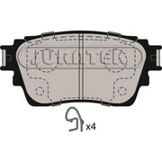 Juratek Rear Brake Pad Set JCP4018