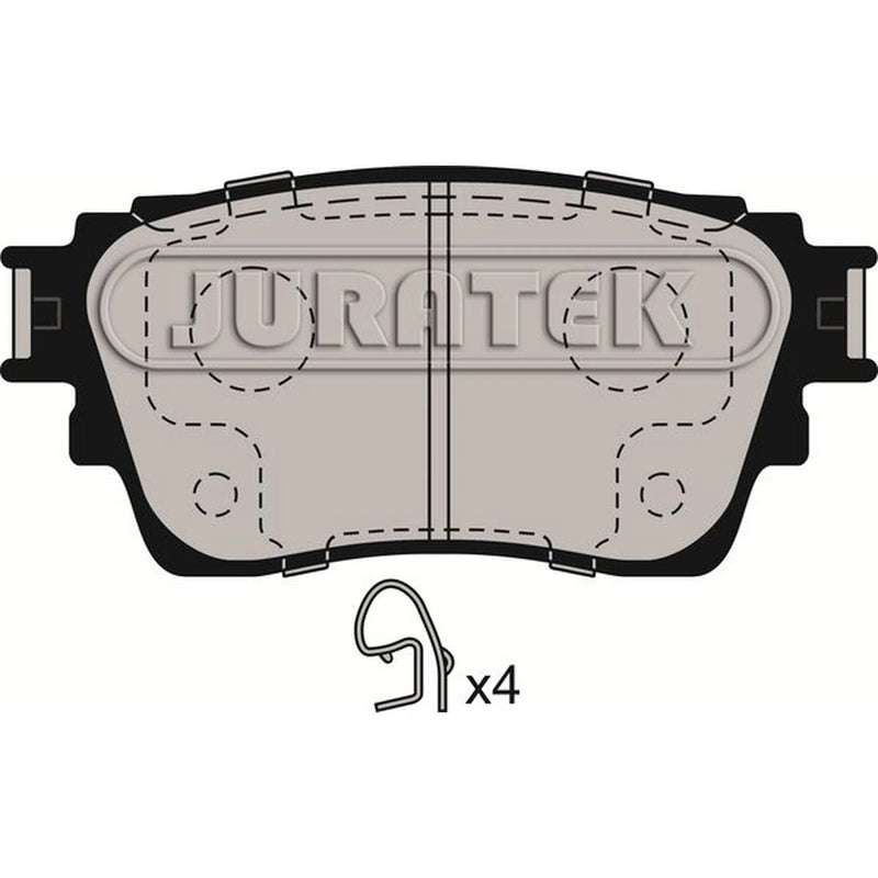 Juratek Rear Brake Pad Set JCP4018