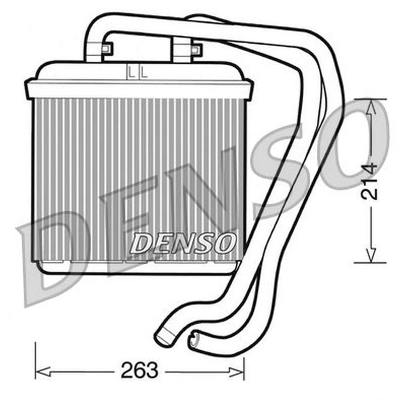 Denso Heater Matrix Core Heat Exchanger DRR12004