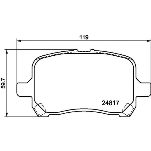 Mintex Front Brake Pad Set MDB3038
