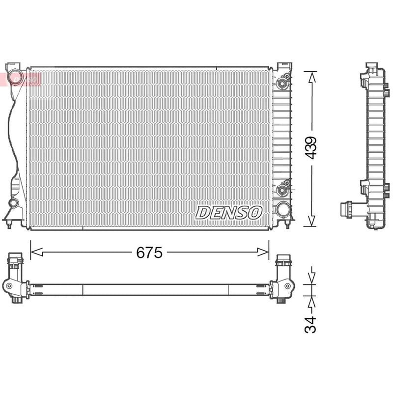 Denso Engine Radiator DRM02028