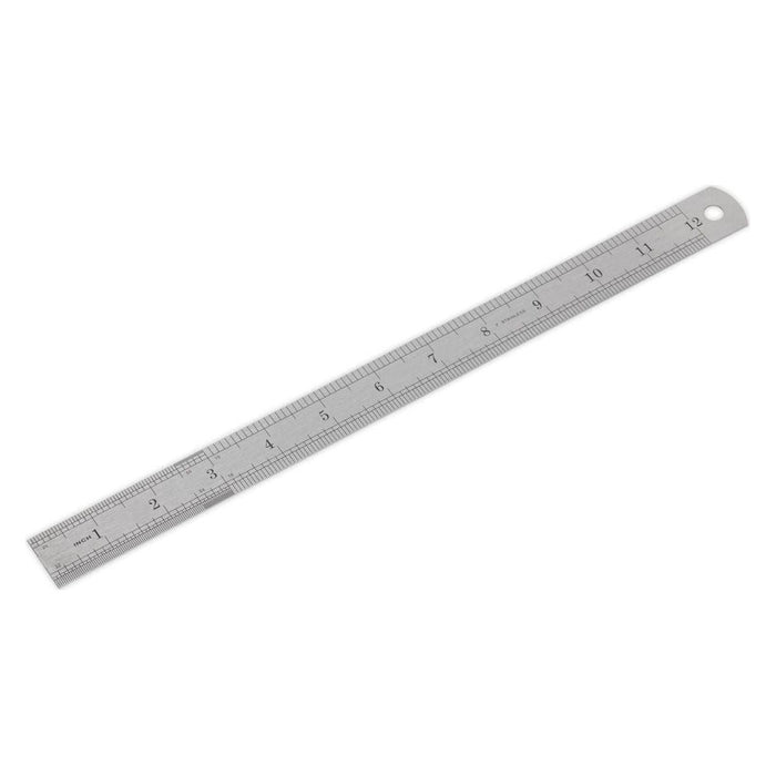 Sealey Steel Rule 300mm/12" AK9641 Sealey  - Town Parts