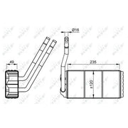 NRF Heater Matrix Core Heat Exchanger 54263
