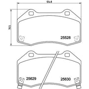 Mintex Front Brake Pad Set MDB3851