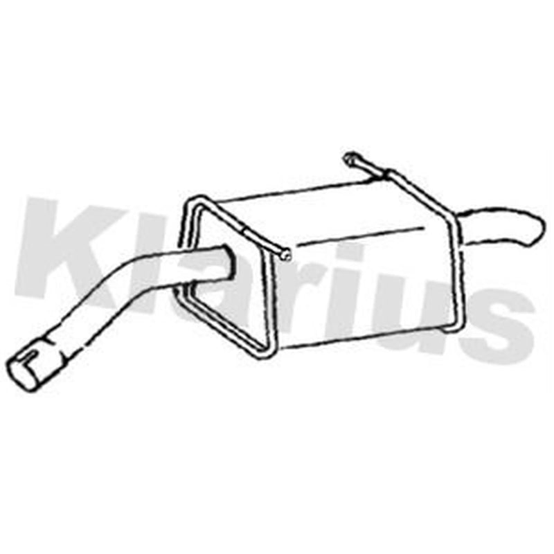 Klarius Box With Tail Pipe Rear FE1301C