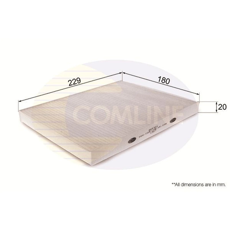 Comline Cabin Air Filter (Pollen Filter) EKF301