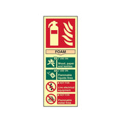 Scan Fire Extinguisher Composite Foam - Photoluminescent 75 x 200mm - 1591