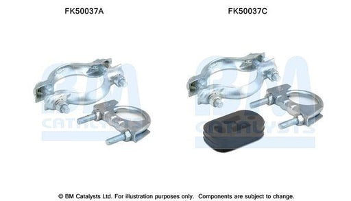 BM Catalysts FK50037A Exhaust Pipe Mounting Kit Fits Citroen Berlingo Peugeot BM - Town Parts