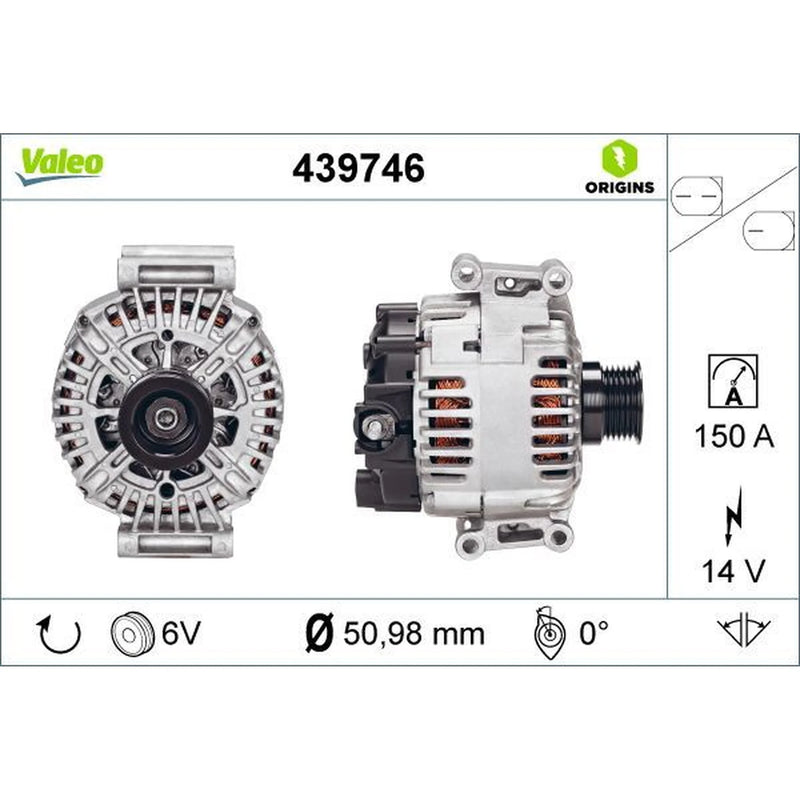 Valeo Car Alternator 12V 439746