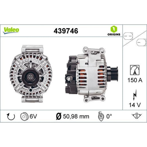 Valeo Car Alternator 12V 439746