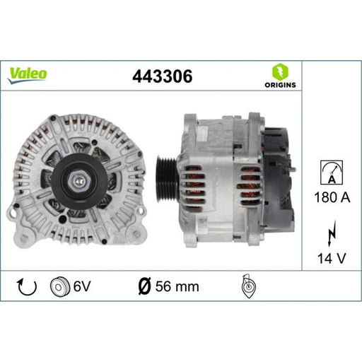 Valeo Car Alternator 12V 443306