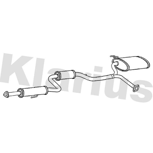 Klarius Box With Tail Pipe Right Rear HA421E