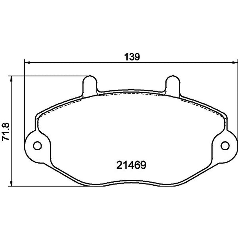 DON Front Brake Pad Set PCP1697