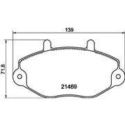 DON Front Brake Pad Set PCP1698
