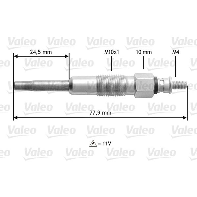 Valeo Diesel Engine Glow Plug 345128