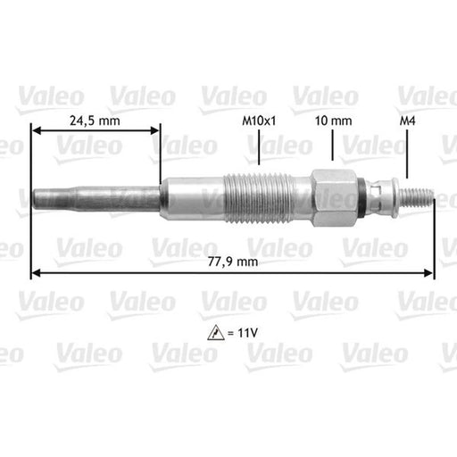 Valeo Diesel Engine Glow Plug 345128