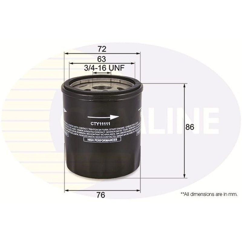 Comline Engine Oil Filter CTY11111