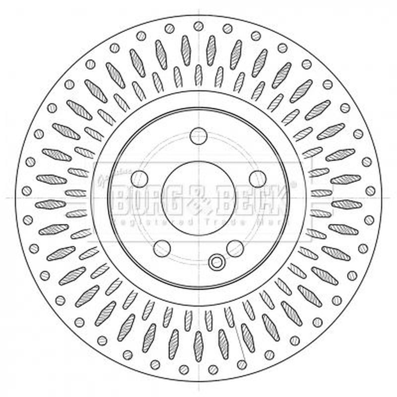 Borg & Beck 2 x Front Brake Discs BBD6081S