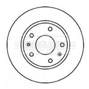 Borg & Beck 2 x Front Brake Discs BBD4285