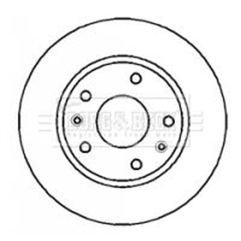 Borg & Beck 2 x Front Brake Discs BBD4285