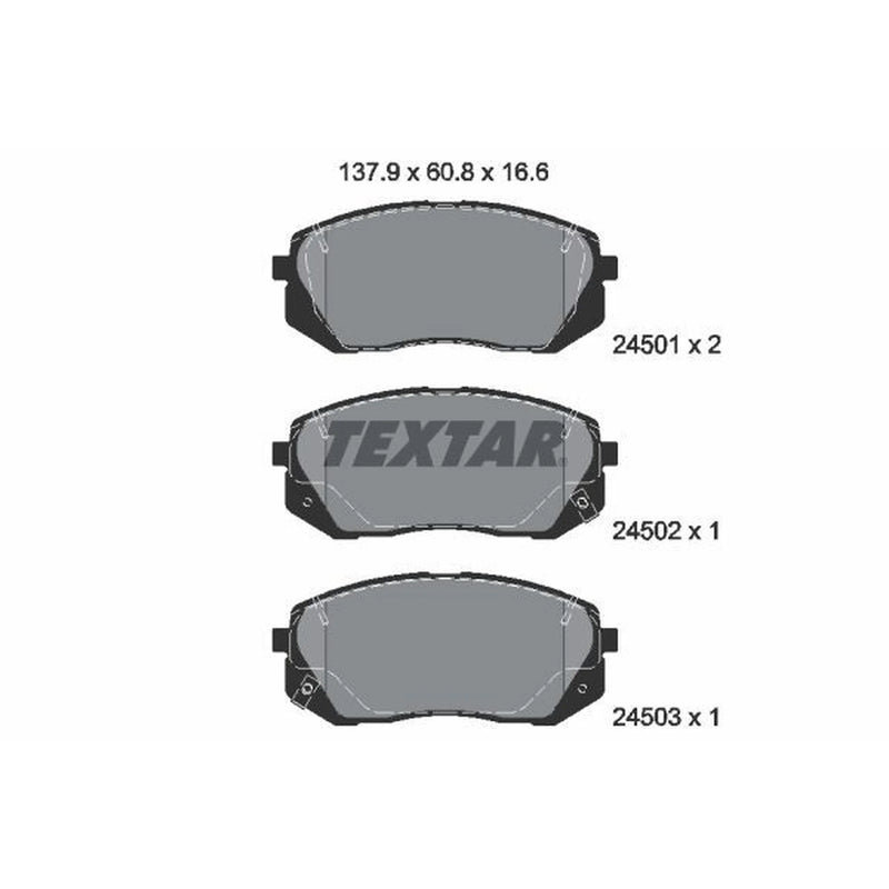 Textar Front Brake Pad Set 2450101