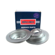 Borg & Beck 2 x Solid Rear Brake Discs BBD5047