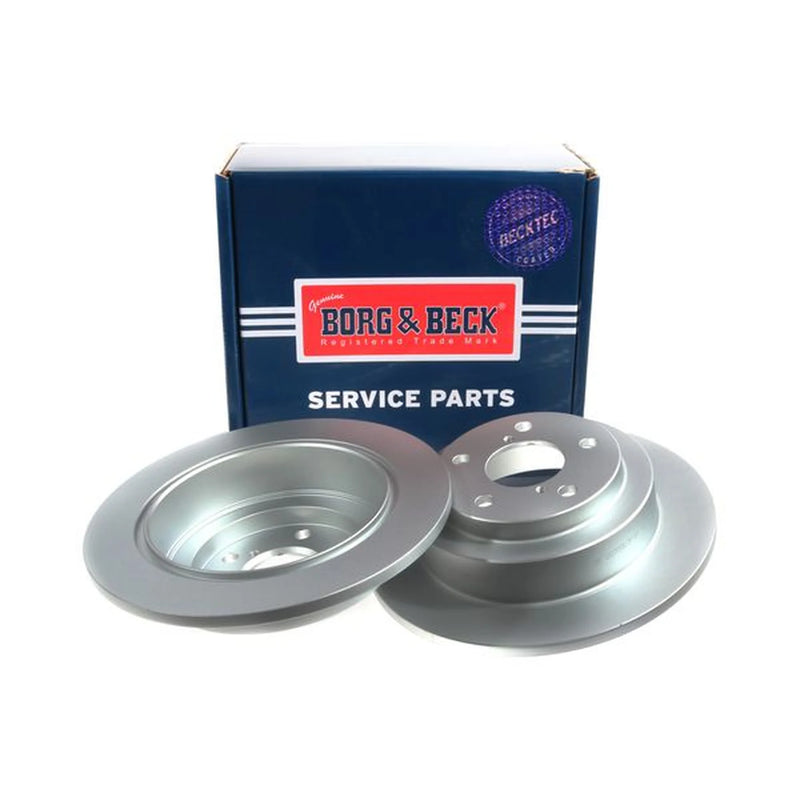 Borg & Beck 2 x Solid Rear Brake Discs BBD5047