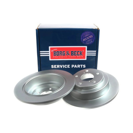 Borg & Beck 2 x Solid Rear Brake Discs BBD5047
