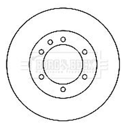 Borg & Beck 2 x Rear Brake Discs BBD4199