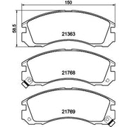 DON Front Brake Pad Set PCP1103