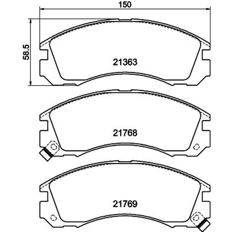 DON Front Brake Pad Set PCP1103