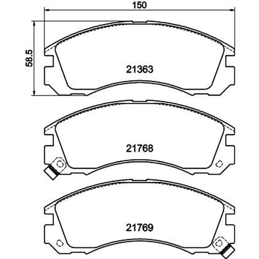 DON Front Brake Pad Set PCP1103