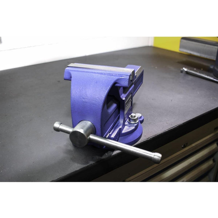 Sealey Vice 125mm Quick Action Swivel Base SG Iron QAVE125 Sealey  - Town Parts