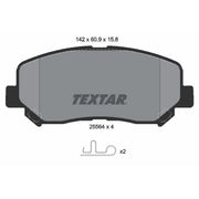 Textar Front Brake Pad Set 2556401