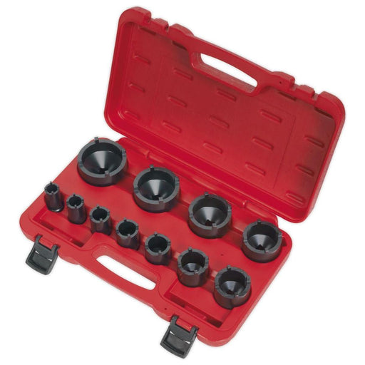 Sealey Ball Joint Socket Set 11pc 1/2"Sq Drive CV025 Sealey  - Town Parts