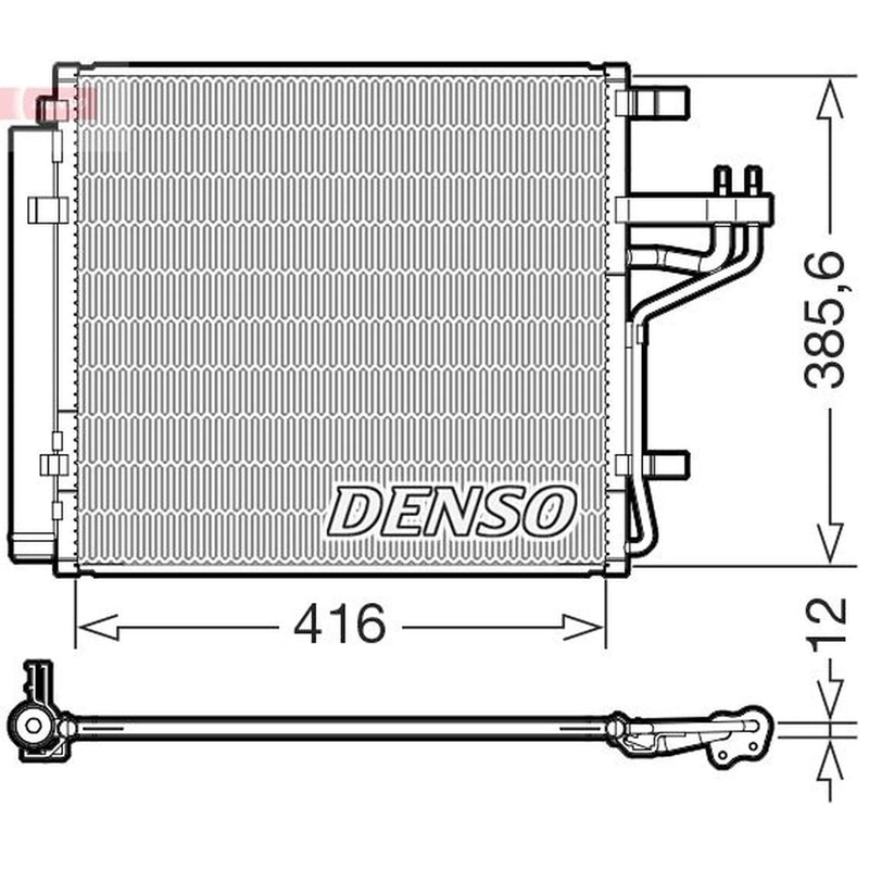 Denso Air Conditioning Condenser DCN43014