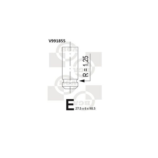 BGA Engine Intake Valve 27mm Head V991855