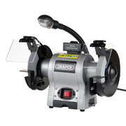 Draper Bench Grinder 150mm 370W with Work Light