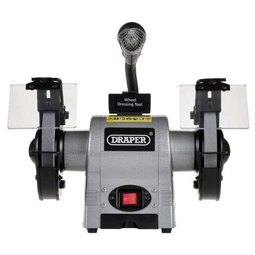 Draper Bench Grinder 150mm 370W with Work Light