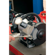 Draper Bench Grinder 150mm 370W with Work Light