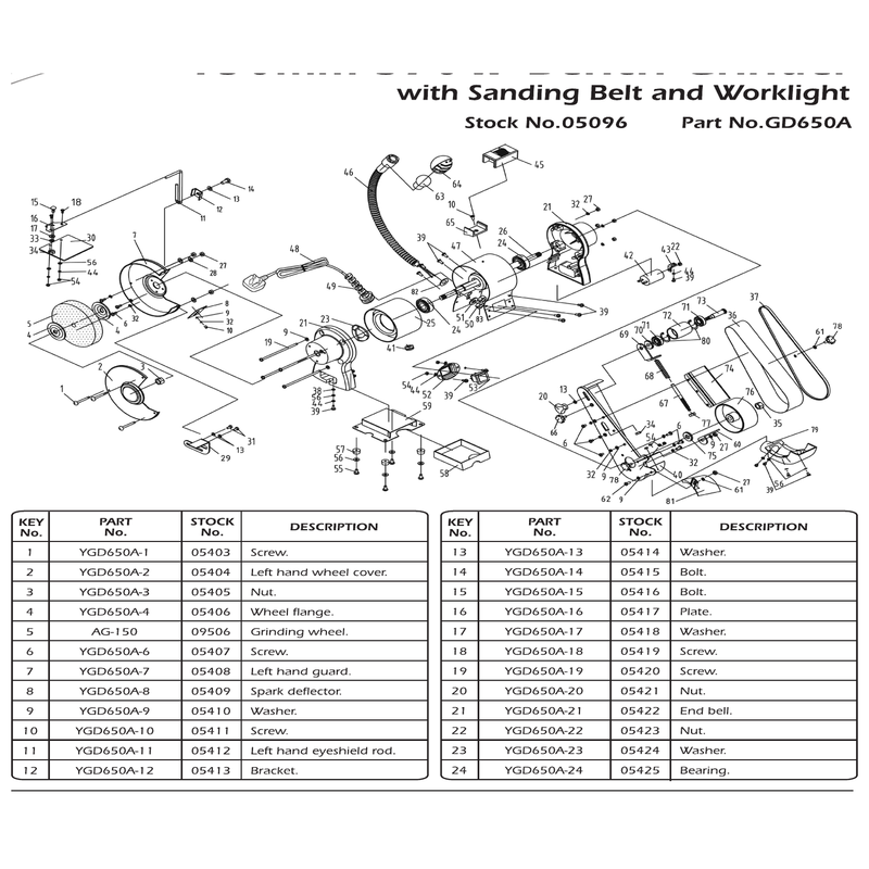 Draper Screw YGD650A-1 1 Pack