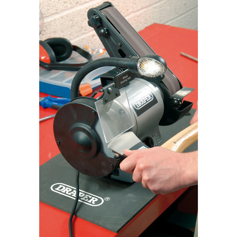 Draper Bench Grinder GD650A 150mm 370W with Sanding Belt