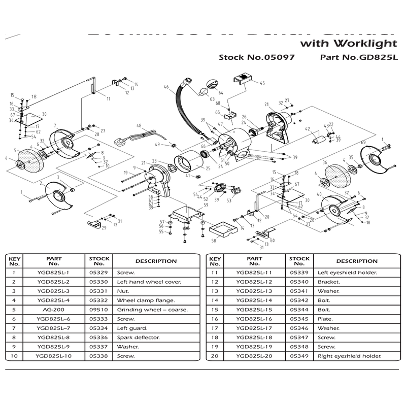 Draper Plug and Cable YGD825L-48