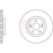 Apec 2 x Vented Front Brake Discs SDK6242